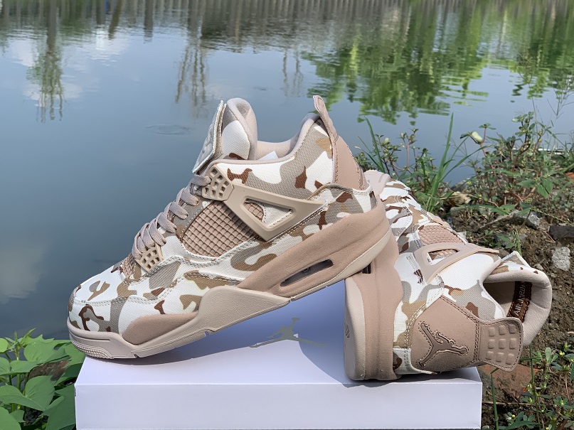 2021 Aleali May Air Jordan 4 Camo Shoes